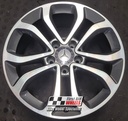 R501DCG EXCHANGE SERVICE - MERCEDES C CLASS A205 4x17" GENUINE 5 TWIN SPOKE GREY DIAMOND CUT ALLOY WHEELS