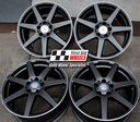 R244BMD EXCHANGE SERVICE - MERCEDES C CLASS 4x18" GENUINE AMG 7 SPOKE MATT BLACK DIAMOND RIM ALLOY WHEELS
