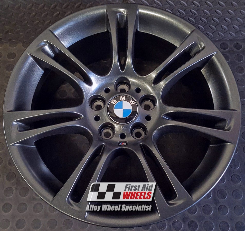 R117LSS EXCHANGE SERVICE - BMW 5 6 SERIES 4x17" GENUINE 350M LOTUS SPARKLE SATIN ALLOY WHEELS