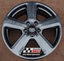 R119CG EXCHANGE SERVICE - AUDI A4 A6 4x18" GENUINE S-LINE 5 SPOKE COARSE GRAPHITE ALLOY WHEELS