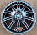 R109BC EXCHANGE SERVICE - BMW E46 M3 4x19" GENUINE STYLE 67M BLACK CHROME ALLOY WHEELS