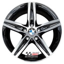 R498DCB EXCHANGE SERVICE - BMW 1 2 SERIES 4x17" GENUINE STYLE 379 GLOSS BLACK DIAMOND CUT ALLOY WHEELS