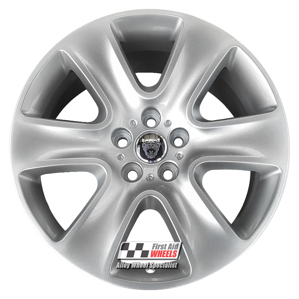 R515S EXCHANGE SERVICE - JAGUAR XF 4x18" GENUINE CYGNUS SILVER ALLOY WHEELS
