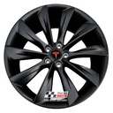 R577SB EXCHANGE SERVICE - TESLA MODEL S 4x21" GENUINE TURBINE SATIN BLACK ALLOY WHEELS
