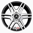R139DCB EXCHANGE SERVICE - MERCEDES C-CLASS W204 4x17" AMG GLOSS BLACK DIAMOND CUT ALLOY WHEELS